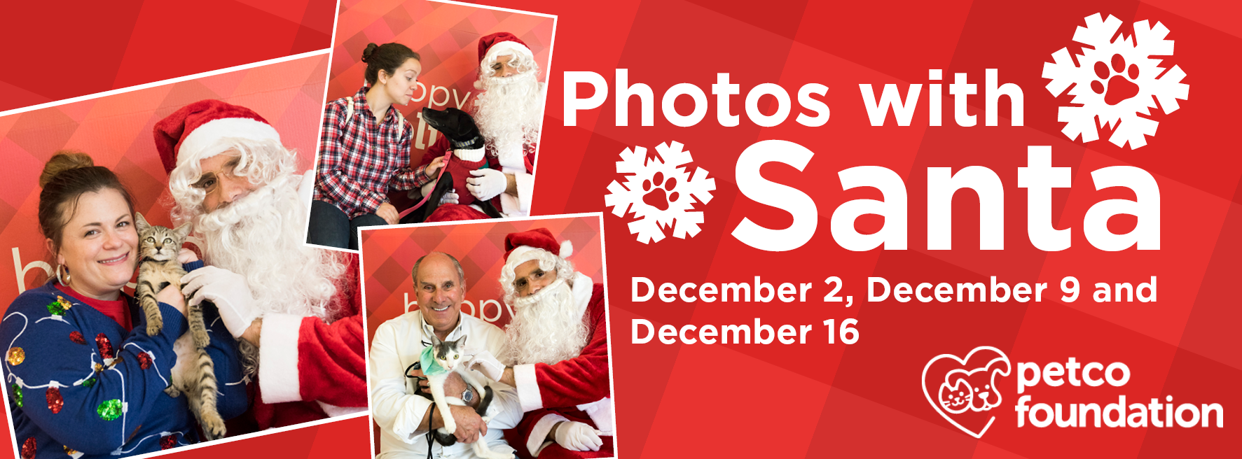 Photos with Santa at Petco Stray Haven